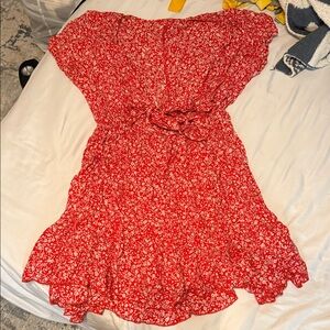 Red Floral Dress